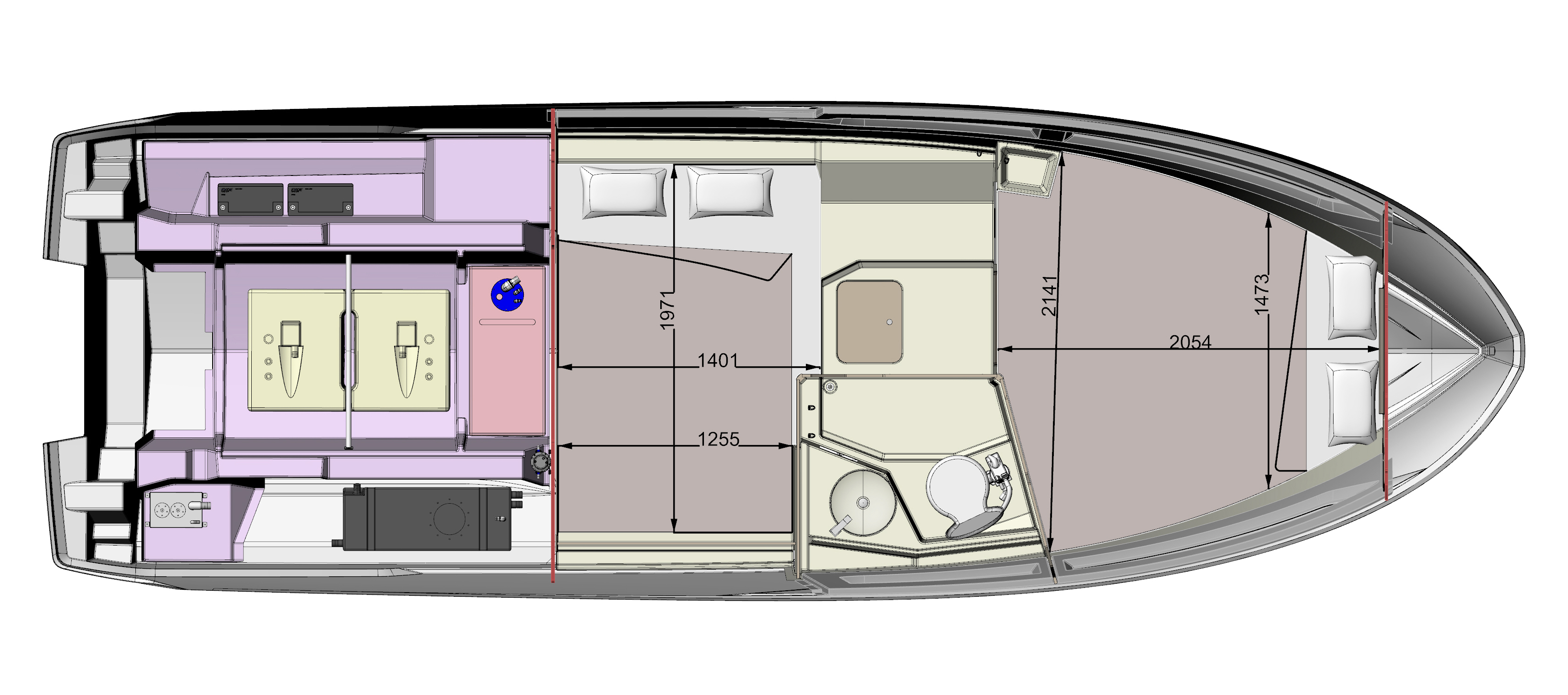 C80C Layout Cabin 2